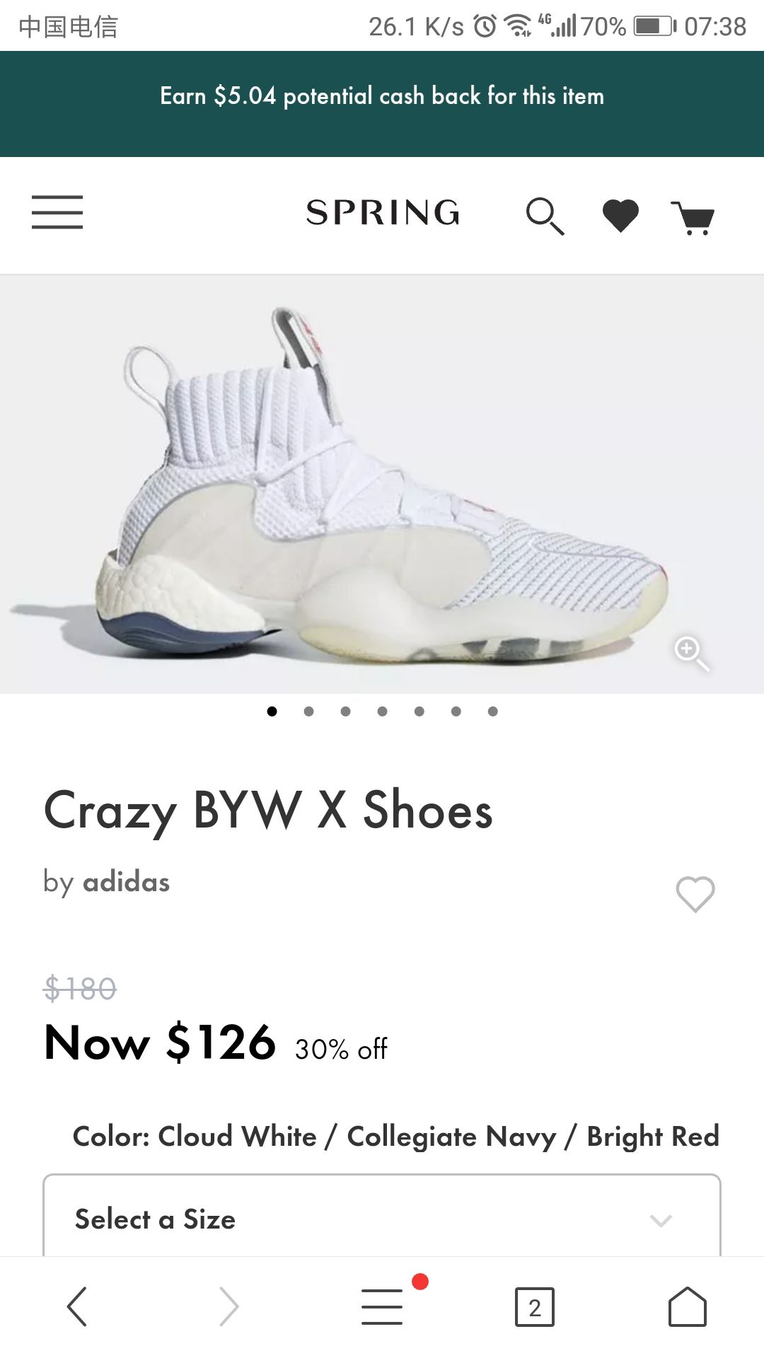 adidas 阿迪达斯 crazy byw lvl x boost b42246 男士
