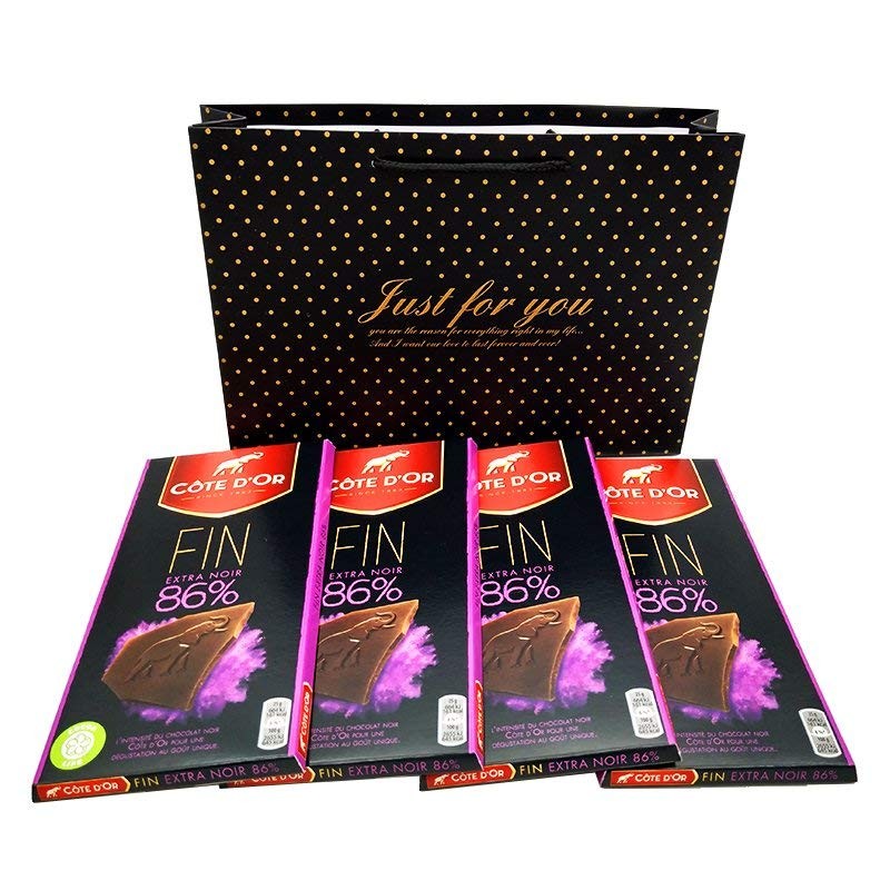 Cote D'or 克特多金象 86% 可可黑巧克 100g*4块