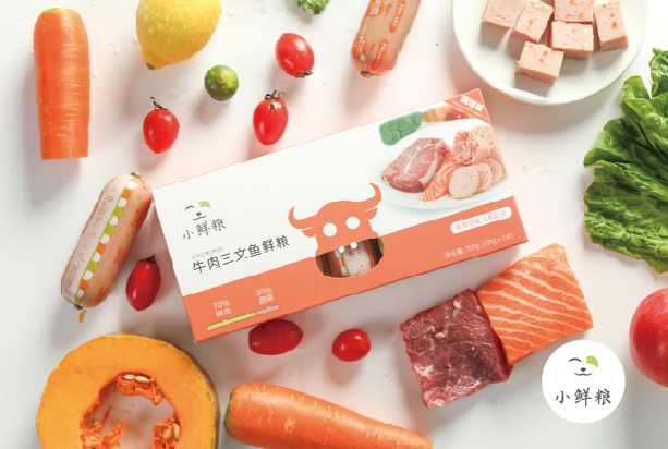 Little Fresh 小鲜粮 牛肉三文鱼主食餐 100g*7支 宠物食品