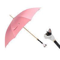 Pasotti 葩莎帝 女士粉色聚酯纤维法国斗牛犬手杖式雨伞遮阳伞 WLX05 *3件