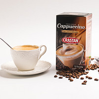 CRASTAN/意大利进口卡布奇诺三合一咖啡低糖12.5g*10条不含植物末
