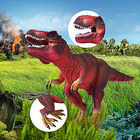 schleichs思樂紅色霸王龍72068 侏羅紀恐龍玩具 兒童仿真動物模型