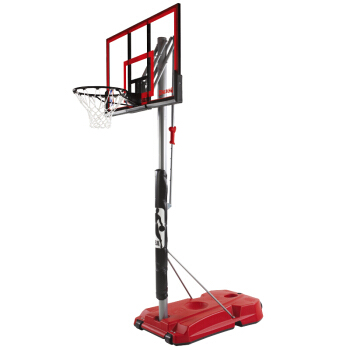 斯伯丁 Spalding 按钮式调节篮球架便携式52英寸矩形篮板篮球框 75734