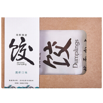 鲁海 海鲜微波水饺 爬虾口味 280g（12只 饺子 蒸饺 早餐）