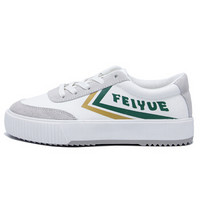 feiyue/大孚飞跃厚底女潮流帆布韩版松糕底休闲低帮小白鞋 FY-8118 白黄绿 38码