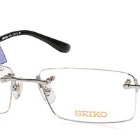 SEIKO 精工 HC1019 无框纯钛超轻眼镜架+明月1.60镜片