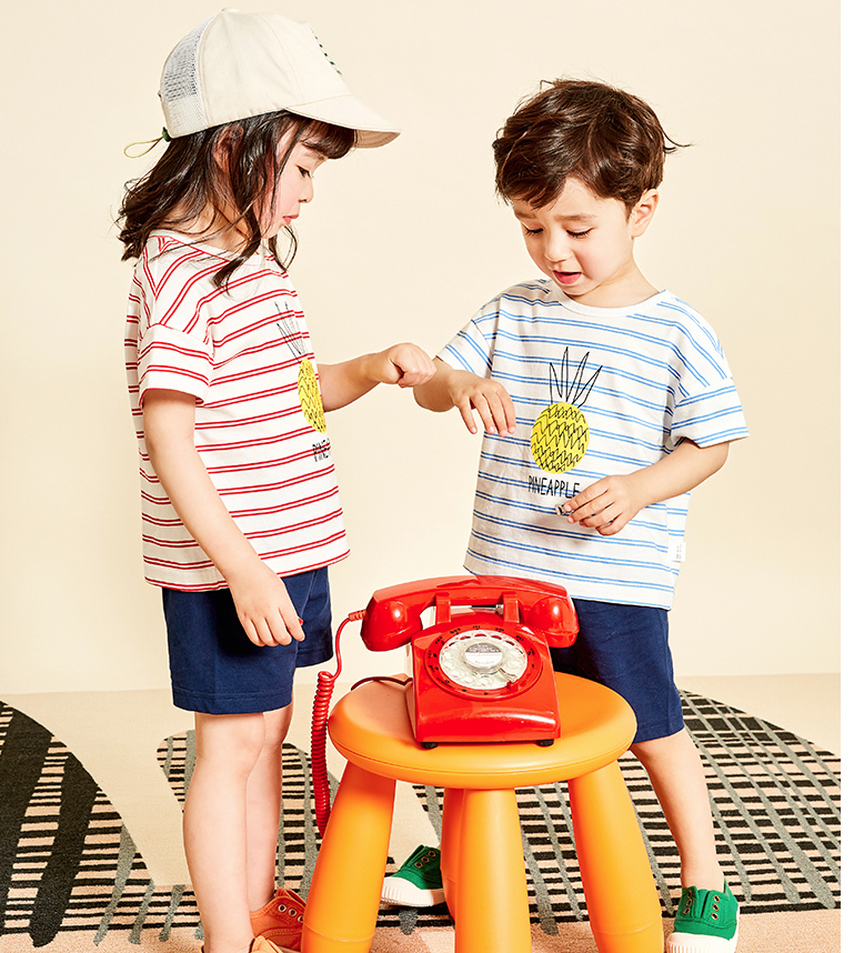 YUZHAOLIN 俞兆林 儿童短袖套装 （T恤+短裤）