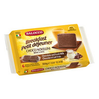 意大利原装进口 百乐可（BALOCCO） 牛奶黑巧克力饼干 早餐营养休闲零食饼干350g（独立小包装）