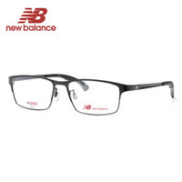 NEW BALANCE 新百伦眼镜框 男女款青少年黑色运动防滑眼镜架NB05131 C01 54mm