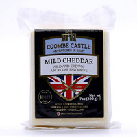 酷币城堡（COOMBE CASTLE）淡味切达奶酪块 200g 英国进口 原制奶酪