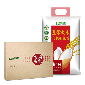 丰原食品丰秋套装（东北五常有机稻花香5KG*1+有机杂粮礼盒2.4KG*1）