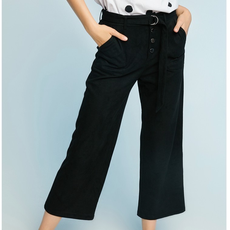 Cache Cache 8104042201 女士坠感阔腿裤