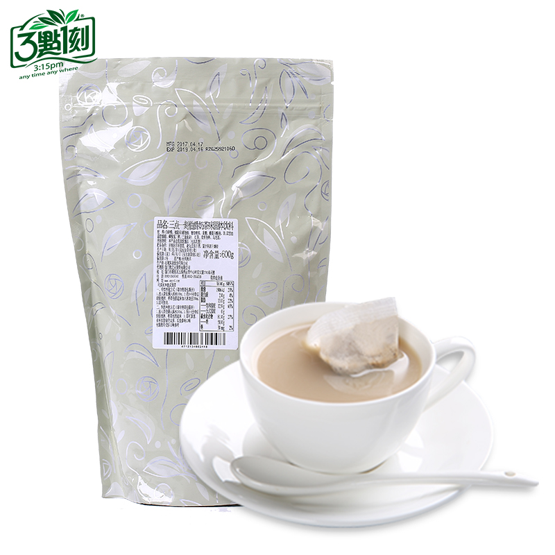 3点1刻 速溶奶茶粉 (600g、伯爵口味、袋装、30包)