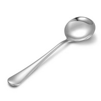 阳光飞歌 不锈钢餐具 西餐冰淇淋主餐勺子圆形饭勺咖啡勺小号 0782