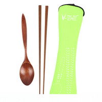三月三（Mar 3rd）旅行餐具勺筷套装 便携式勺筷 两组装 LX02