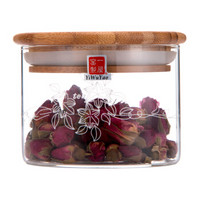 一屋窑 玻璃储物罐 茶叶罐玻璃密封罐 可储存花草茶豆类 380ml FH-905SS