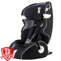 kiwy原装进口宝宝汽车儿童安全座椅isofix硬接口 适合约9个月-12岁 3C认证 无敌浩克荣耀版 典雅黑