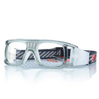 邦士度BASTO运动眼镜专业足球篮球护目镜可配近视眼镜框 BL006浅灰