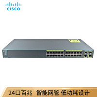 思科（Cisco）WS-C2960+24LC-S 24口百兆二层交换机
