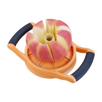 欧烹（L’HOPAN）切苹果器 水果分割器 苹果切片去核器 不锈钢刀片 削切水果神器 橙色（21.5*13.5cm）OP3045