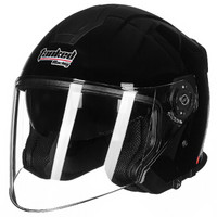 坦克（Tanked Racing）摩托车头盔电动电瓶车头盔双镜片 T597四季通用 XXL码 黑色