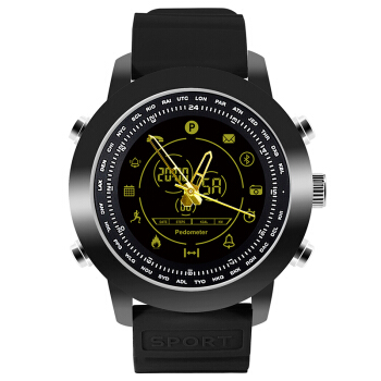 纽曼（Newmine）蓝牙智能电话手表男 双指针时尚商务游泳手表DX18黑色