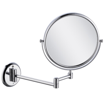 科固（KEGOO）K06631 美容镜 浴室双面化妆镜子 壁挂折叠伸缩放大镜