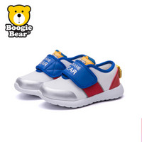 Boogie Bear童鞋儿童运动鞋男童跑步鞋2018秋季新款女童休闲鞋韩版 BB173S0301 白色 32