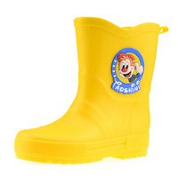 回力 儿童雨鞋 学生卡通雨靴宝宝胶鞋水鞋 HXL875 黄色 31