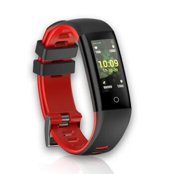 golife彩屏触摸式心率血压防水G16健康智能运动手表 电话短信提醒蓝牙4.0 红色