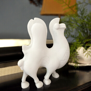 意尔嫚 创意家居客厅装饰摆件办公室书房桌面摆件骆驼摆件工艺品-乳白色骆驼