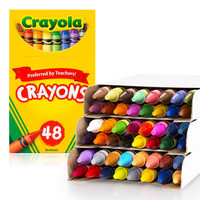 绘儿乐 Crayola 儿童绘画笔45色彩色蜡笔油画棒学生绘画练习工具 美国进口 52-0048