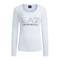 EA7 EMPORIO ARMANI阿玛尼奢侈品女士时尚T恤6ZTT79-TJ12Z WHITE-1100 XS