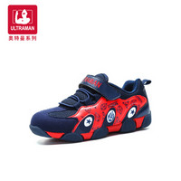 奥特曼童鞋 新款中小童小孩儿童运动鞋 A10191 深蓝 34码