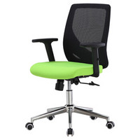 金海马（kinhom）电脑椅 办公椅子家用电竞椅人体工学椅老板椅 黑背绿座 7688-B1502