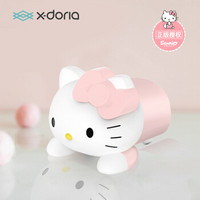 x-doria HelloKitty双USB充电器2.4A智能快充多功能充电插头苹果安卓通用充电器 趴趴凯蒂粉