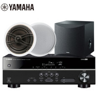 雅马哈（Yamaha）RX-V379+NS-IW360+SW050 音响 家庭影院 吸顶式音响 天花吊顶式背景音乐蓝牙音响（4件套）