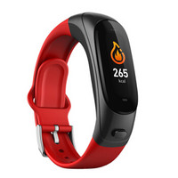 博之轮（BOZLUN）智能手表运动手环心率血压睡眠监测 通话蓝牙耳机 彩屏电子手环 大气红