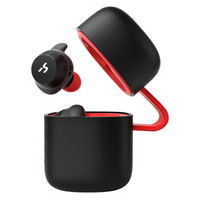 海威特（Havit）G1 蓝牙耳机 TWS真无线5.0 钛膜HIFI 黑红