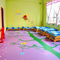 星加坊 悬浮地板地垫健身幼儿园羽毛球场地胶PVC运动地板 纯色4.0mm
