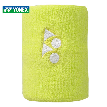 YONEX尤尼克斯 2019新品运动护腕篮球羽毛球 毛巾吸汗带护手腕健身护腕AC019CR荧光绿单只装