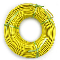 菊花 电线电缆BVR 6平方 单芯多股铜线 家装家用铜芯电线 100米 黄色火线