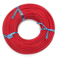 菊花 电线电缆BV25平方 国标单芯单股铜线 家装家用铜芯电线 100米 红色