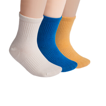 网易严选 儿童袜子纯色男童女童袜子运动透气袜子排汗透气春夏季袜子 3双装袜号18-20（建议6-8岁）