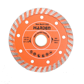 汉顿（Harden）金刚石圆锯片切割瓷砖凝土花岗岩大理石材云石片115MM611320