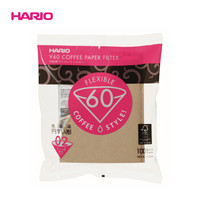 HARIO 日本进口咖啡滤纸V60原木便携滴漏式 VCF100枚02号