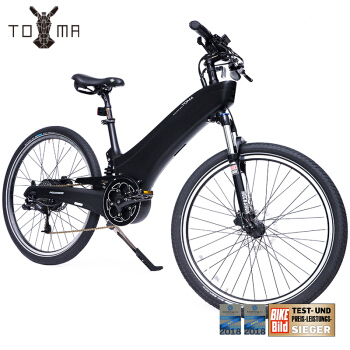 TOMA 7系电动自行车锂电池助力车电动山地车男士电动车黑色