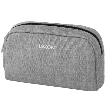 法国乐上(LEXON) 洗漱包便携式化妆包手拿包出差旅行收纳包防泼水 LNE6003LG6T 浅灰