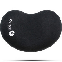 宜适酷（EXCO）黑色布面鼠标垫 护腕小号 硅胶腕托 京东自营 MSP020