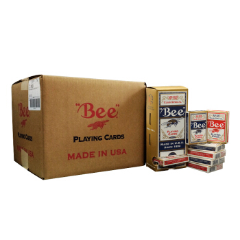 Bee 小蜜蜂扑克牌 美国原装进口no92蜜蜂纸牌 一箱装（144副混色）